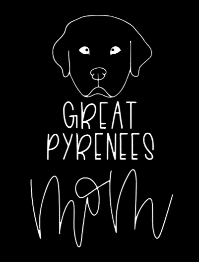 Great Pyrenees Mom or Custom Name - Vinyl Decal