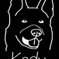 German Shepherd Mom or Custom Name - Vinyl Decal