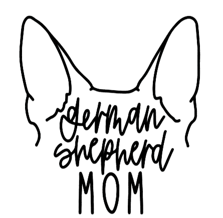 German Shepherd Mom or Custom Name Ears - Vinyl Decal