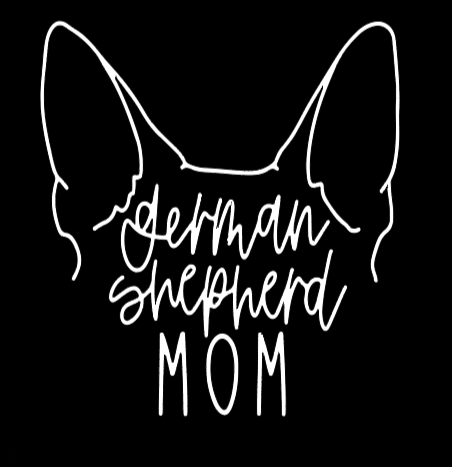 German Shepherd Mom or Custom Name Ears - Vinyl Decal