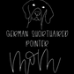 German Shorthaired Pointer Mom or Custom Name - Vinyl Decal