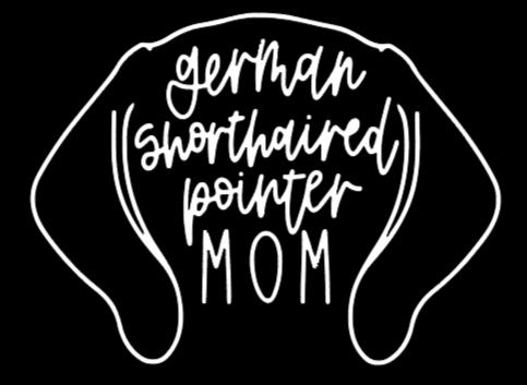 German Shorthaired Pointer Mom or Custom Name Ears - Vinyl Decal