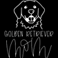 Golden Retriever Mom or Custom Name - Vinyl Decal