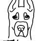 Great Dane Mom Cropped or Custom Name - Vinyl Decal