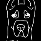 Great Dane Mom Cropped or Custom Name - Vinyl Decal