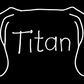 Great Dane Mom or Custom Name Ears - Vinyl Decal