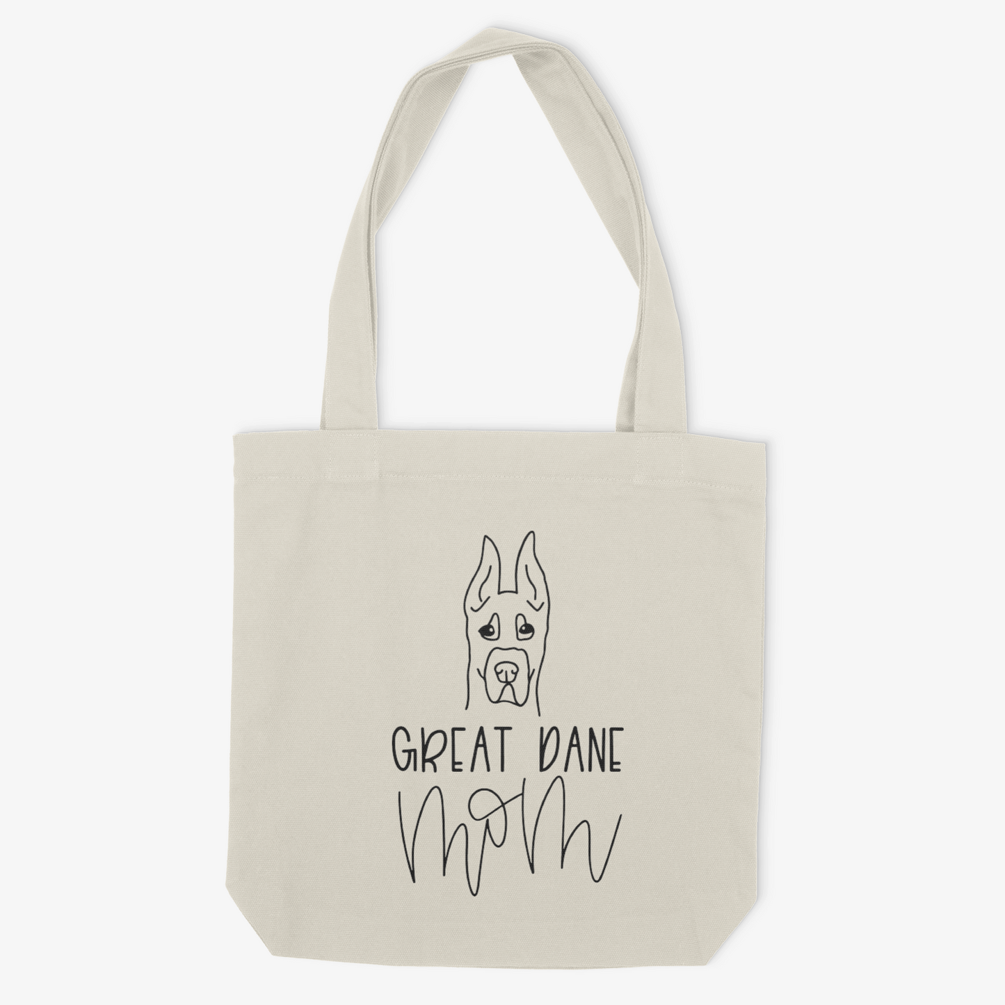 Great Dane Mom Cropped or Custom Name - Tote