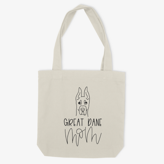 Great Dane Mom Cropped or Custom Name - Tote