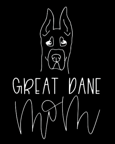 Great Dane Mom Cropped or Custom Name - Vinyl Decal