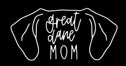 Great Dane Mom or Custom Name Ears - Vinyl Decal