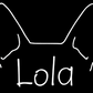 Heeler Mom or Custom Name Ears - Vinyl Decal