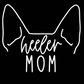 Heeler Mom or Custom Name Ears - Vinyl Decal