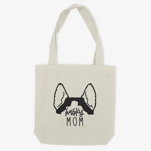 Husky Mom or Custom Name Ears - Tote