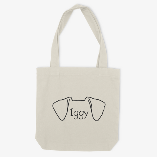 Jack Russell Mom or Custom Name Ears - Tote