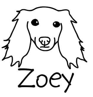 Long Haired Dachshund Mom or Custom Name - Vinyl Decal