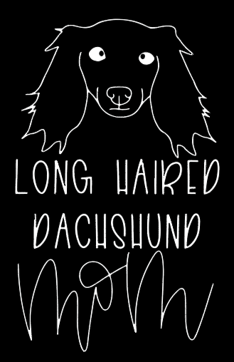 Long Haired Dachshund Mom or Custom Name - Vinyl Decal