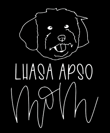 Lhasa Apso Mom or Custom Name - Vinyl Decal