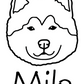Malamute Mom or Custom Name - Vinyl Decal