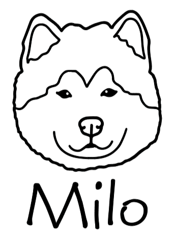 Malamute Mom or Custom Name - Vinyl Decal