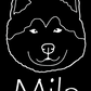 Malamute Mom or Custom Name - Vinyl Decal