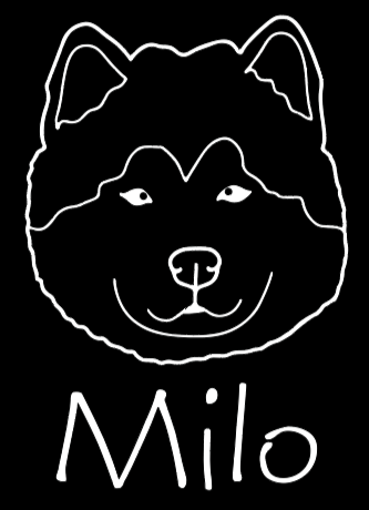 Malamute Mom or Custom Name - Vinyl Decal