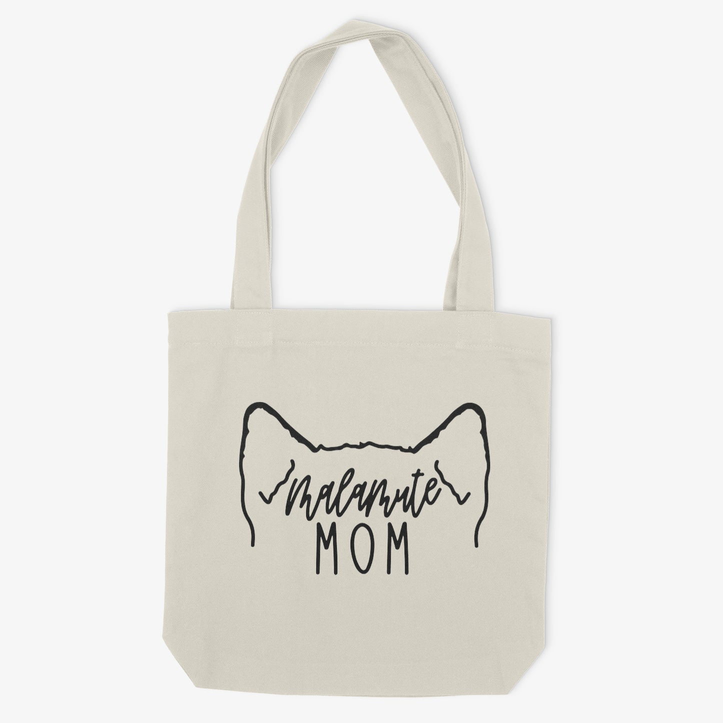 Malamute Mom or Custom Name Ears - Tote Bag