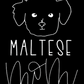 Maltese Mom or Custom Name - Vinyl Decal