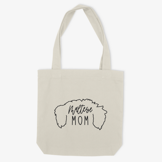 Maltese Mom or Custom Name Ears - Tote