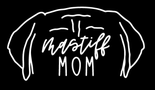 Mastiff Mom or Custom Name Ears - Vinyl Decal