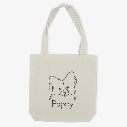 Papillon Mom or Custom Name - Tote