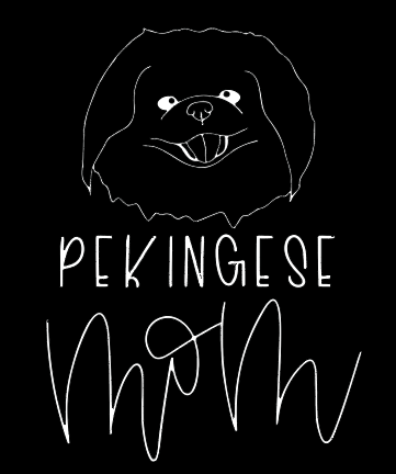 Pekingese Mom or Custom Name - Vinyl Decal