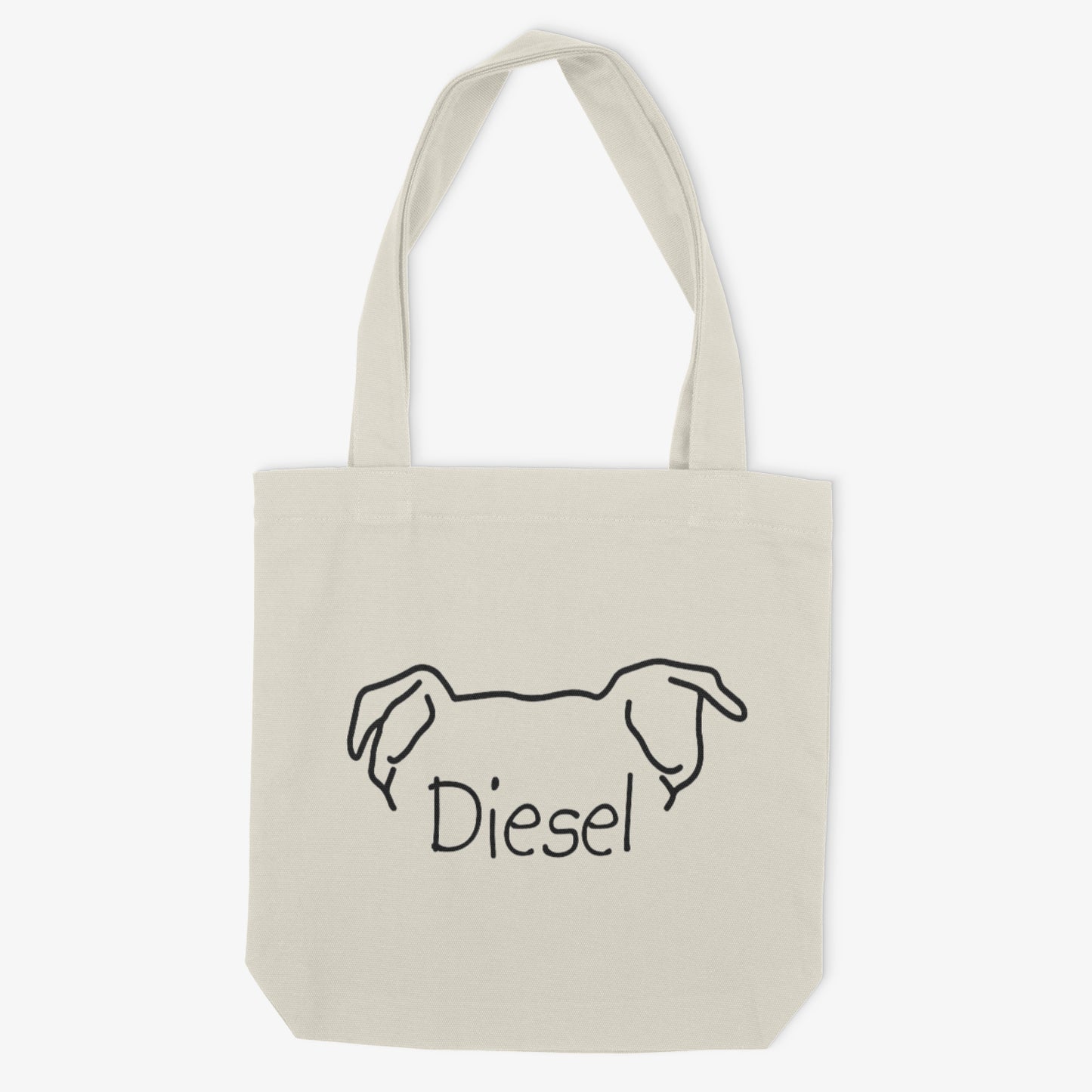 Pitbull Mom or Custom Name Ears - Tote