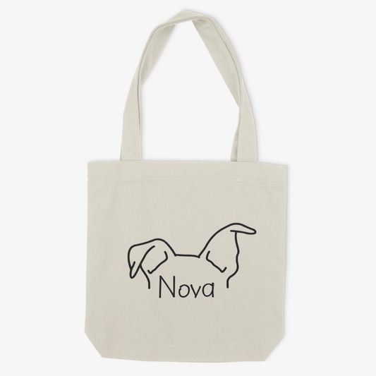 Pitsky Mom or Custom Name Ears - Tote