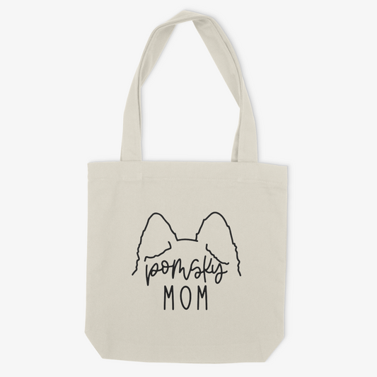 Pomsky Mom or Custom Name Ears - Tote