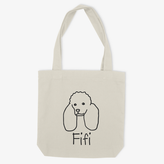 Poodle Mom or Custom Name - Tote