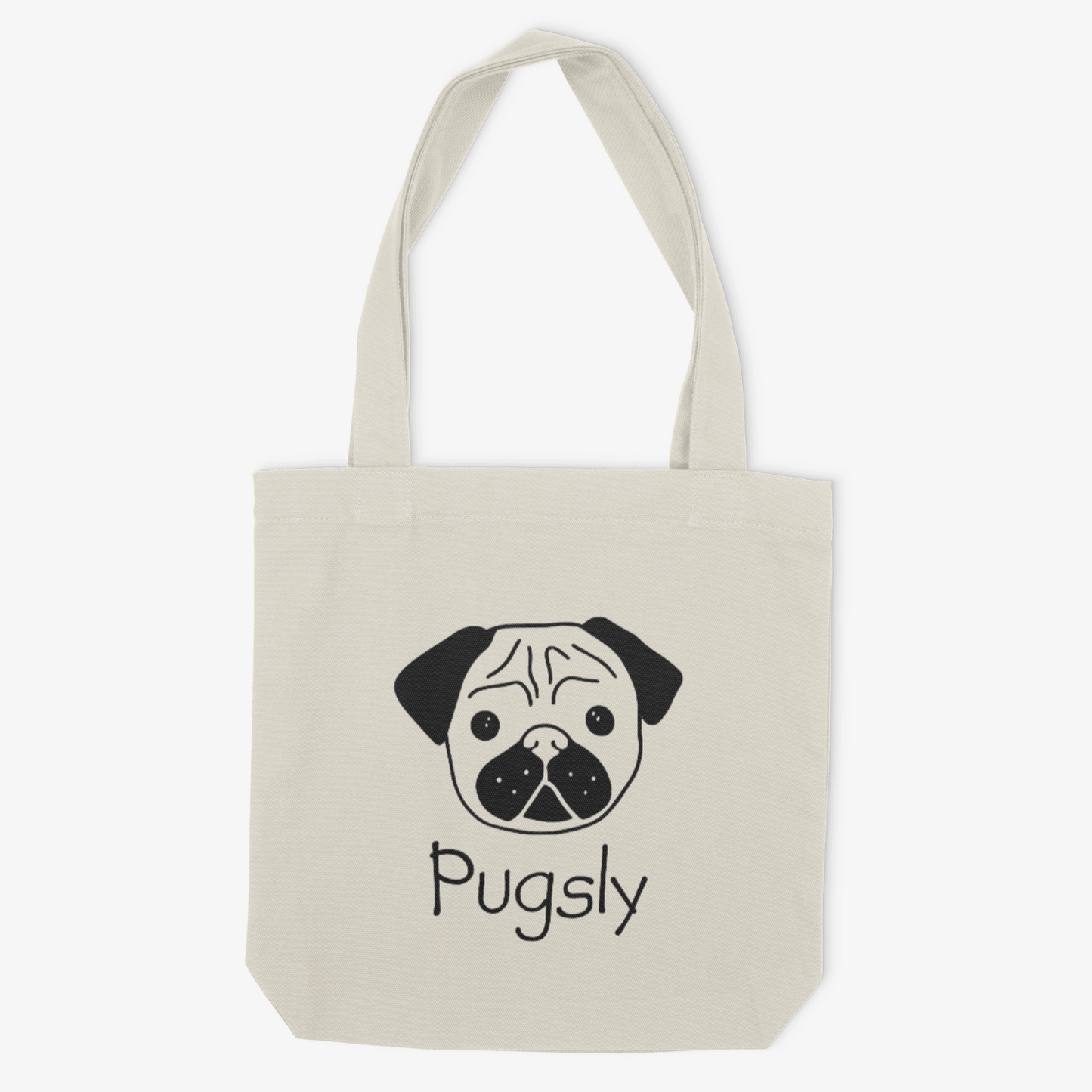 Pug Mom or Custom Name - Tote