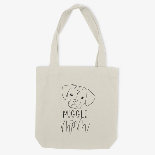 Puggle Mom or Custom Name - Tote