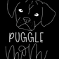 Puggle Mom or Custom Name - Vinyl Decal