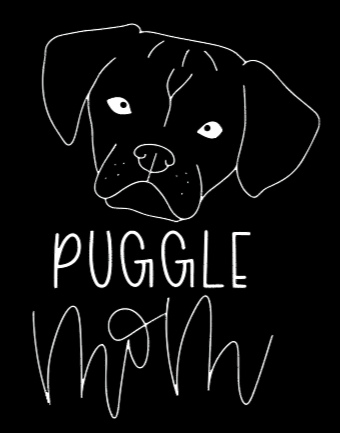 Puggle Mom or Custom Name - Vinyl Decal