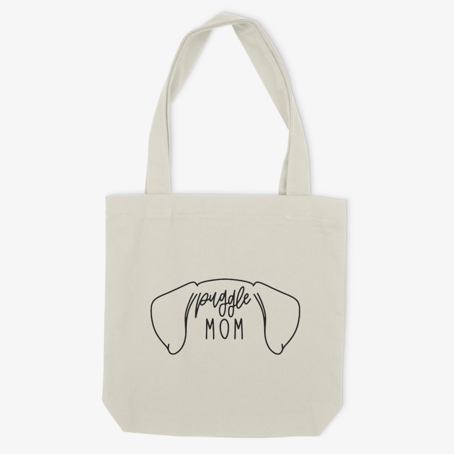 Puggle Mom or Custom Name Ears - Tote