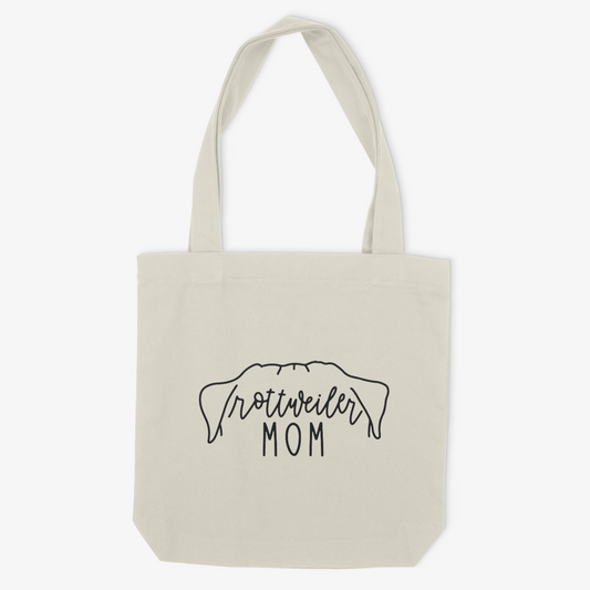 Rottweiler Mom Or Custom Name Ears - Tote