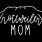 Rottweiler Mom Or Custom Name Ears - Vinyl Decal