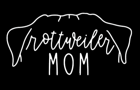 Rottweiler Mom Or Custom Name Ears - Vinyl Decal