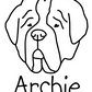 Saint Bernard Mom or Custom Name - Vinyl Decal