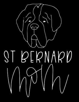 Saint Bernard Mom or Custom Name - Vinyl Decal