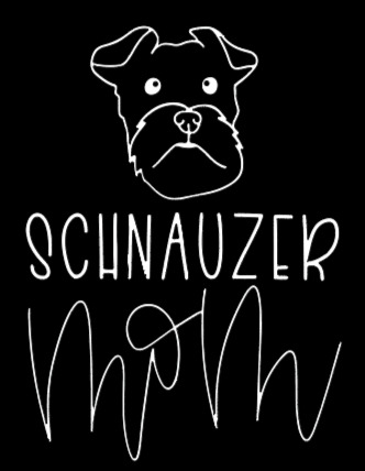 Schnauzer Mom or Custom Name - Vinyl Decal