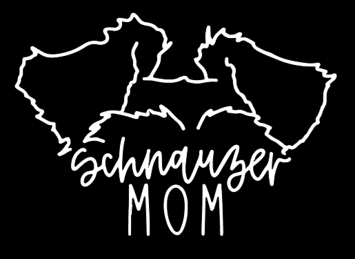 Schnauzer Mom or Custom Name Ears - Vinyl Decal