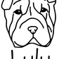Shar-Pei Mom or Custom Name - Vinyl Decal