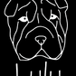 Shar-Pei Mom or Custom Name - Vinyl Decal