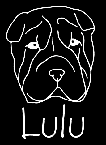 Shar-Pei Mom or Custom Name - Vinyl Decal